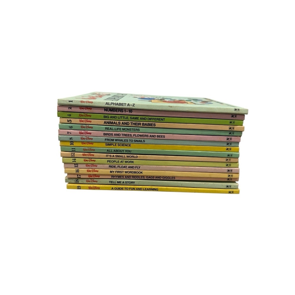 Lot of‎ 16 Vintage Walt Disney Bantam Books - Fun To Learn, Read & Young Readers